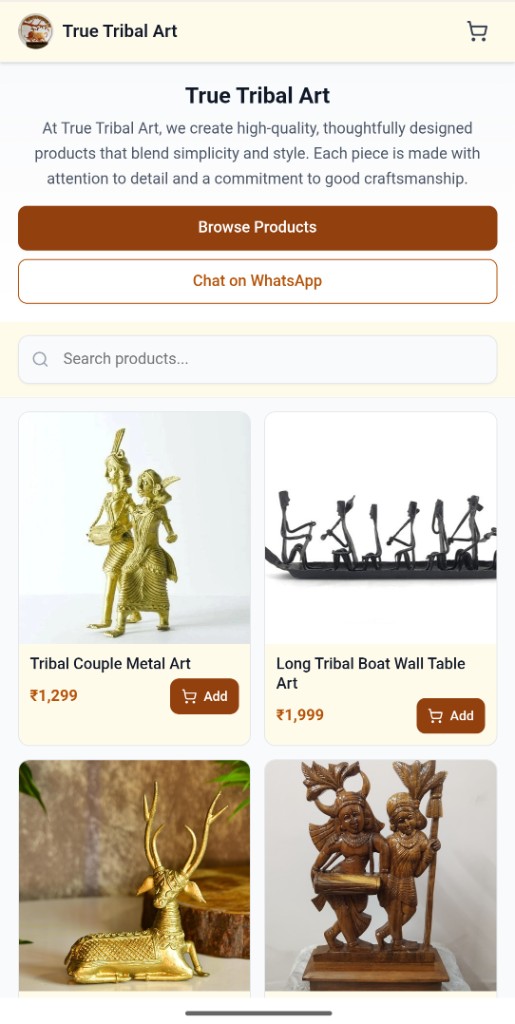 Handicrafts — product catalog preview